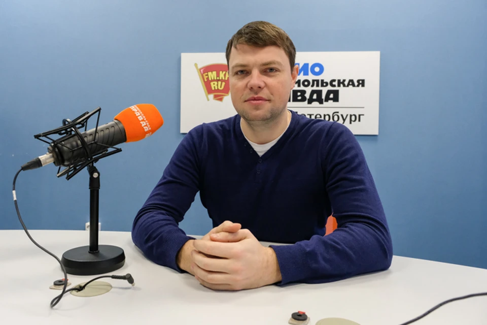 Антон Алексеев в студии радио «Комсомольская Правда в Петербурге», 92.0 FM