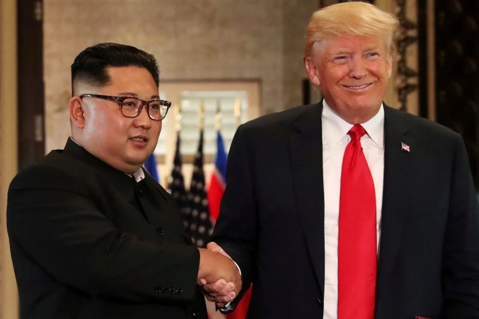 Ким Чен Ын и Дональд Трамп