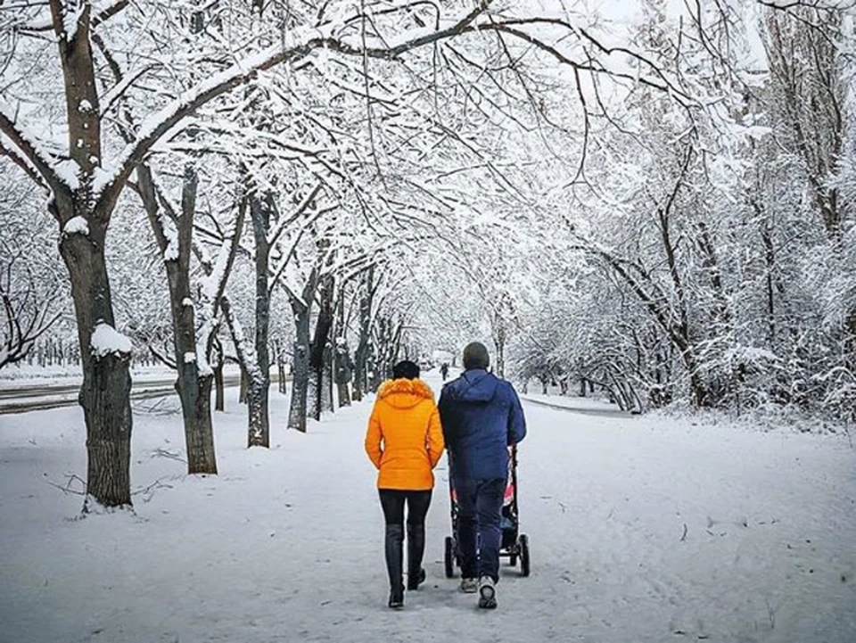 Январь в Луганске. Фото: www.instagram.com/i_love_lugansk/
