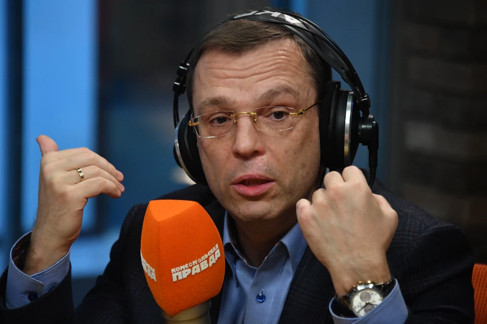 Никита Кричевский в студии Радио "Комсомольская правда".
