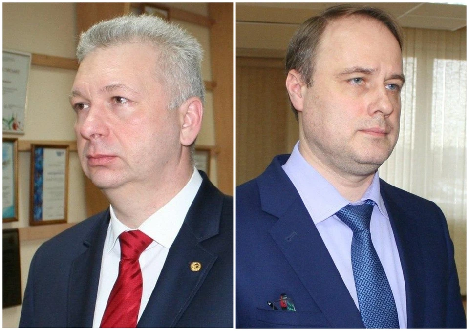 Сергей Сериков (справа) и Максим Карпов - кандидаты на должность ректора УралГУФК.