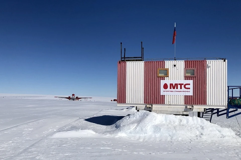 В Антарктиде запустили первую российскую сеть связи Фото: МТС