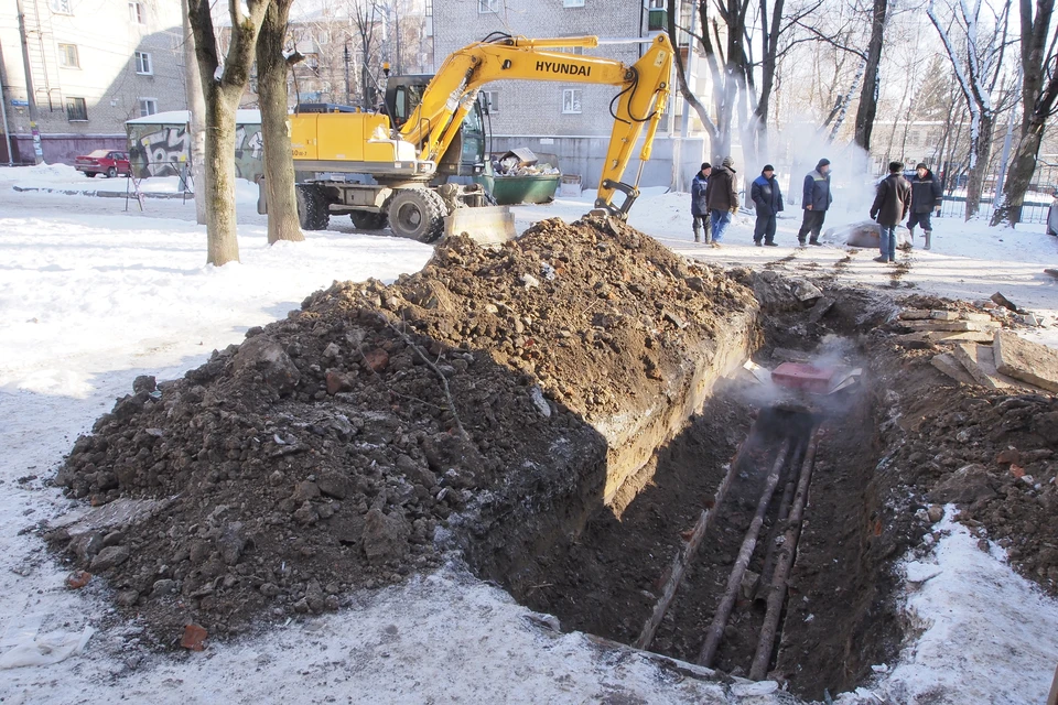 Восстановление чугунного водовода стала причиной ограничения подачи воды в тульском Заречье