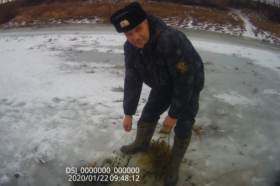 Во время рейда на Оке в Касимовском районе. Фото: Росрыболовство.