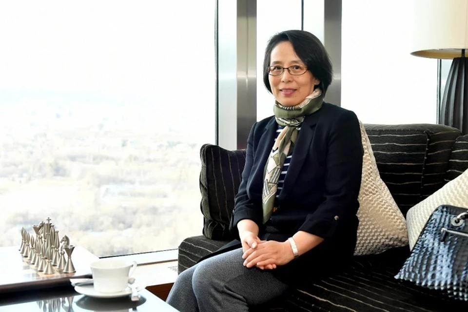 Генеральный консул КНР в Алматы г-жа Гэн Липин.