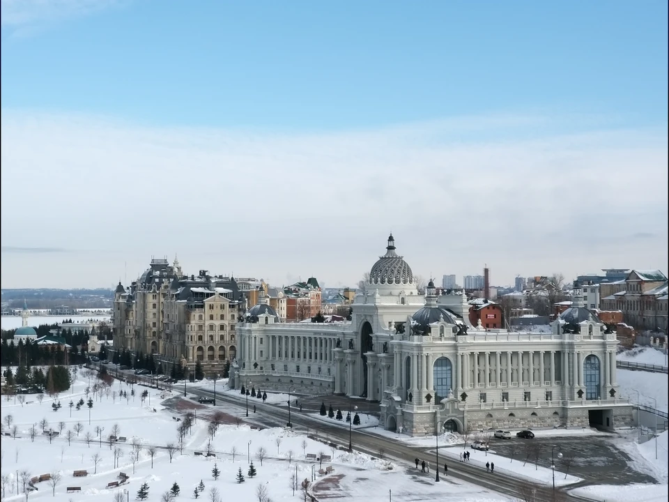 С обзорной площадки Казанского Кремля открывается великолепный вид на город.