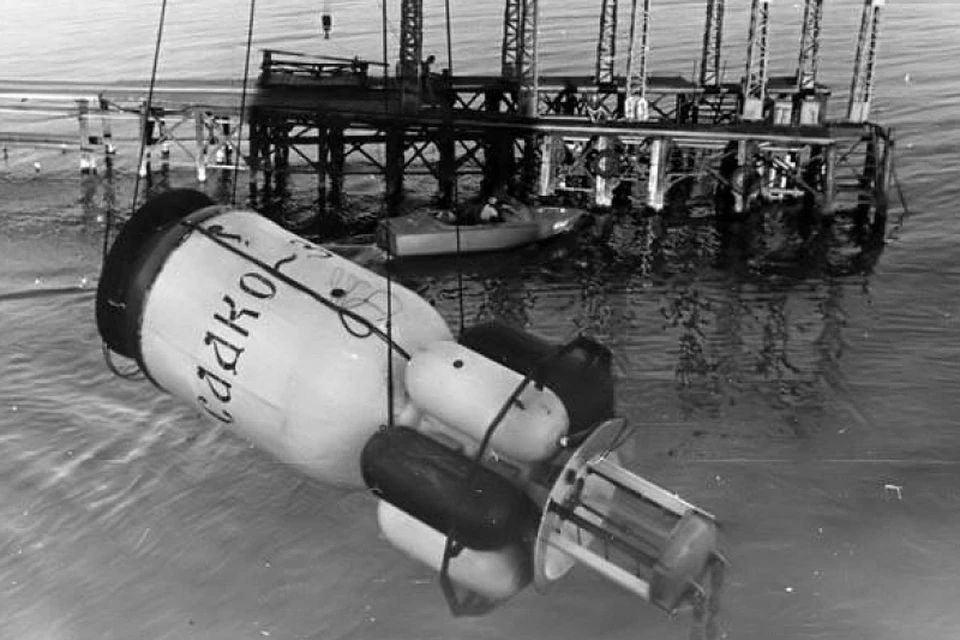 Погружение подводного дома "Садко-3". Фото из архива РГГМУ