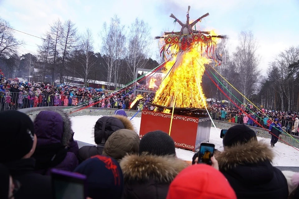На Урале чучело зимы начали сжигать совсем недавно.