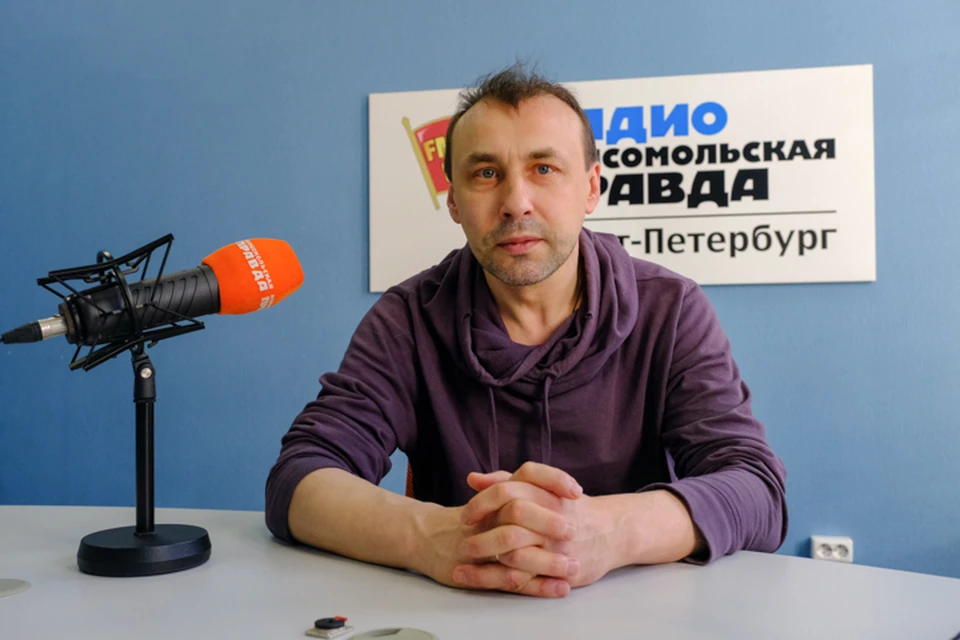 Алексей Злобин в студии радио «Комсомольская Правда в Петербурге», 92.0 FM