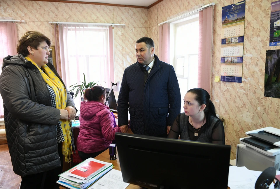 Игорь Руденя лично посетил филиал ЕРКЦ в Торжке Фото: ПТО