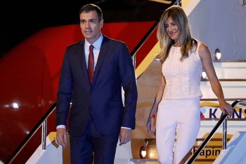 Премьер Испании Педро Санчес с супругой Бегоньей Гомес