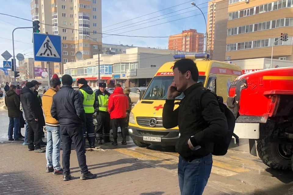 Авария произошла в центре Новосибирска.