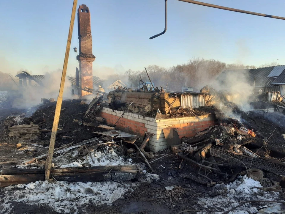 На пожаре в селе под Петровском погибла 93-летняя женщина. Фото СУ СКР по Саратовской области
