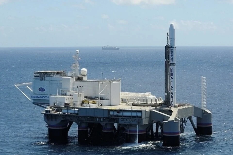 Плавучий космодром "Морской старт". Фото: сайт s7space.ru/launch-sea