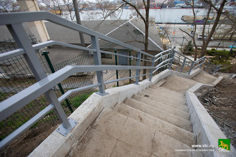 Новая лестница в столице Приморья. Фото: сайт администрации Владивостока