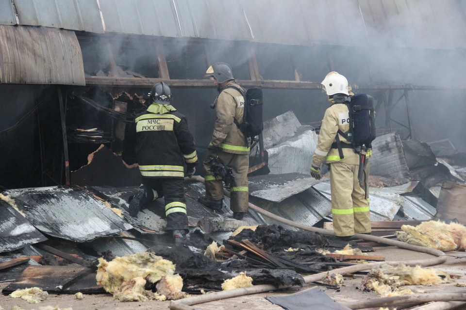 100 тонн сена сгорело в Смоленской области. Фото: из архива ГУ МЧС России по Смоленской области.