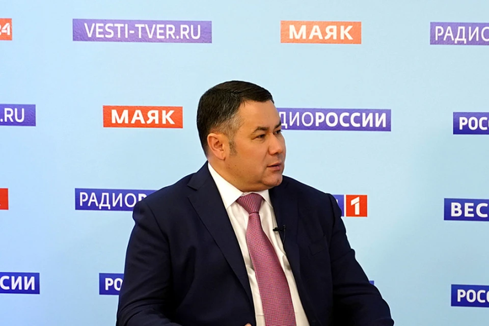 Игорь Руденя в восьмой раз вышел в прямой эфир за время пандемии. Фото: ПТО