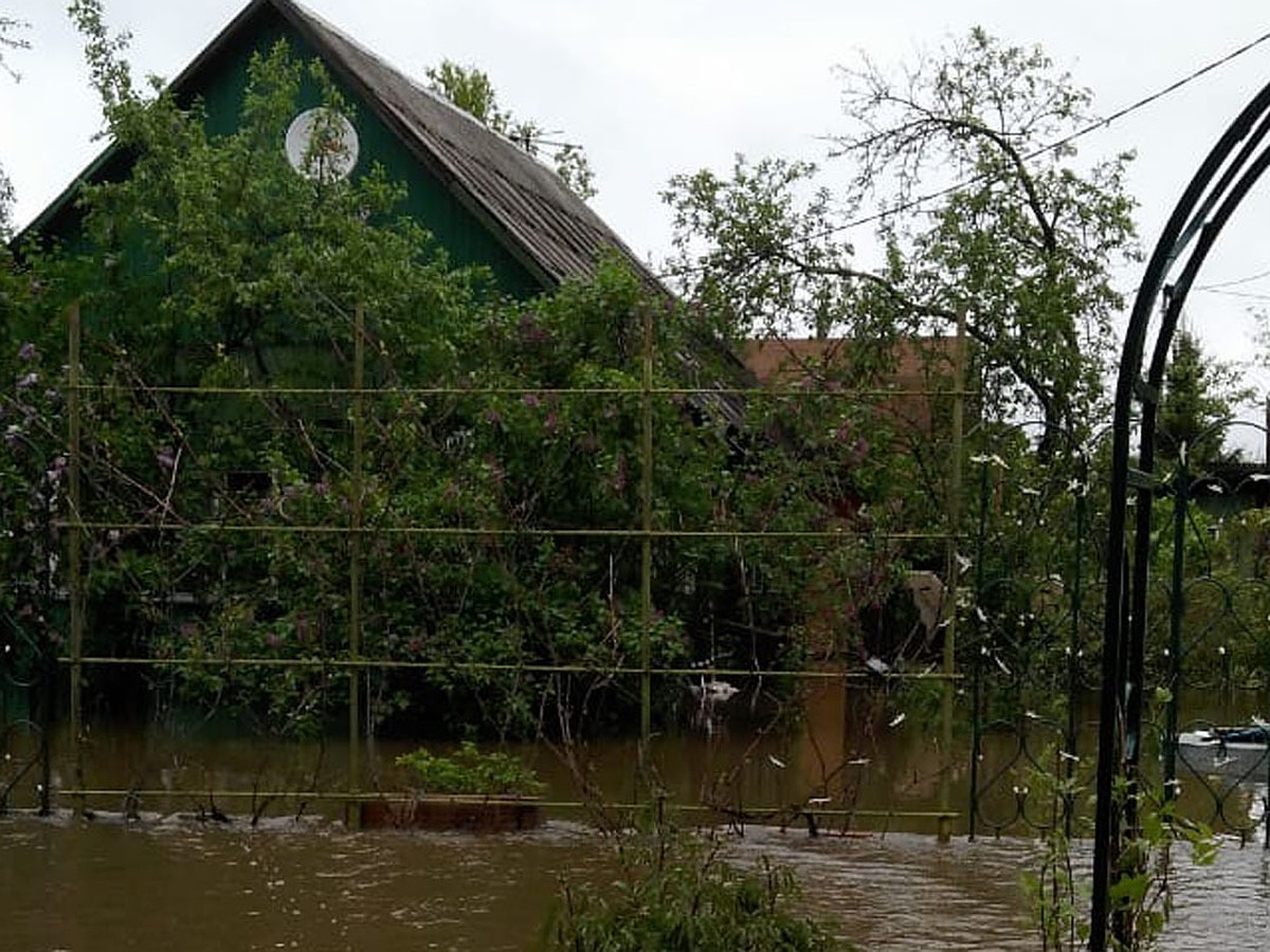 «Ходим по пояс в воде»: После дождя затопило несколько улиц поселка Нахабино  - KP.RU