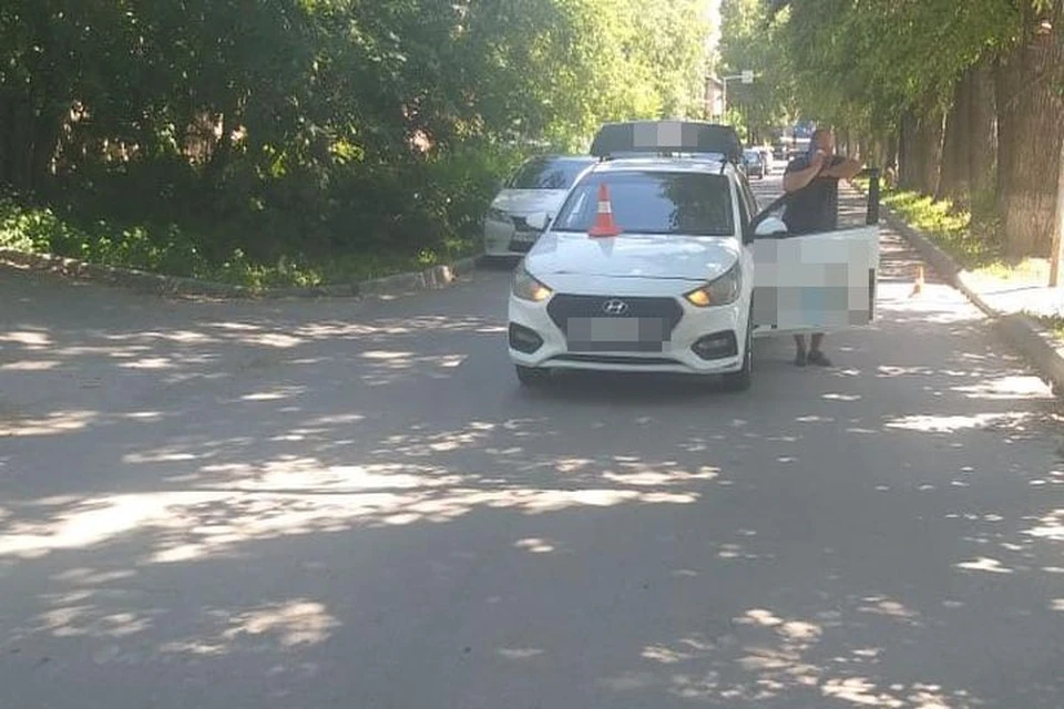 В Новосибирске таксист сбил мальчика на велосипеде. Фото: пресс-служба ГИБДД Новосибирск