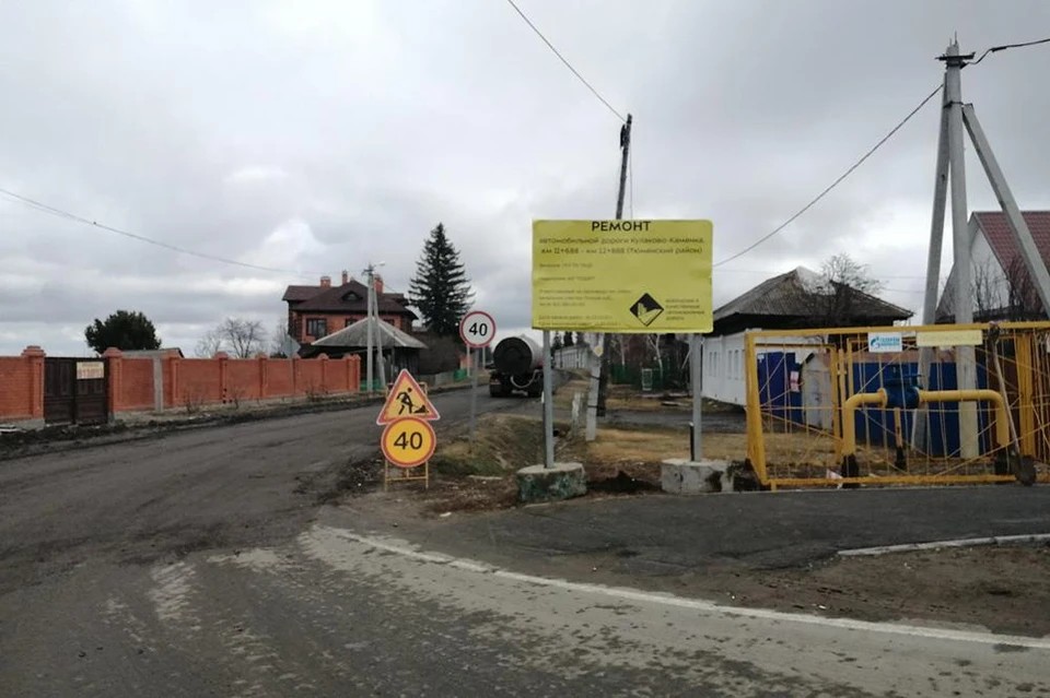 В Тюменской области ремонтируют участок автодороги Кулаково – Каменка