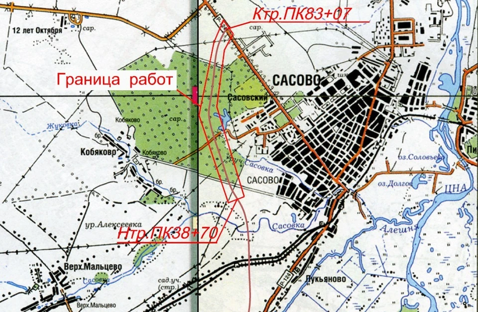 Карта сасовского района рязанской области с районами и деревнями