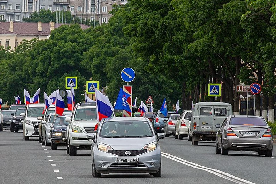 4 июля во Владивостоке состоялся автопробег