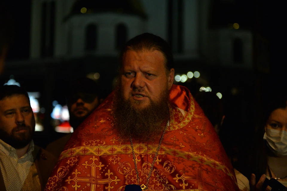 Максим Миняйло, старший священник Храма-на-Крови. Фото: Ирина СМИРНОВА
