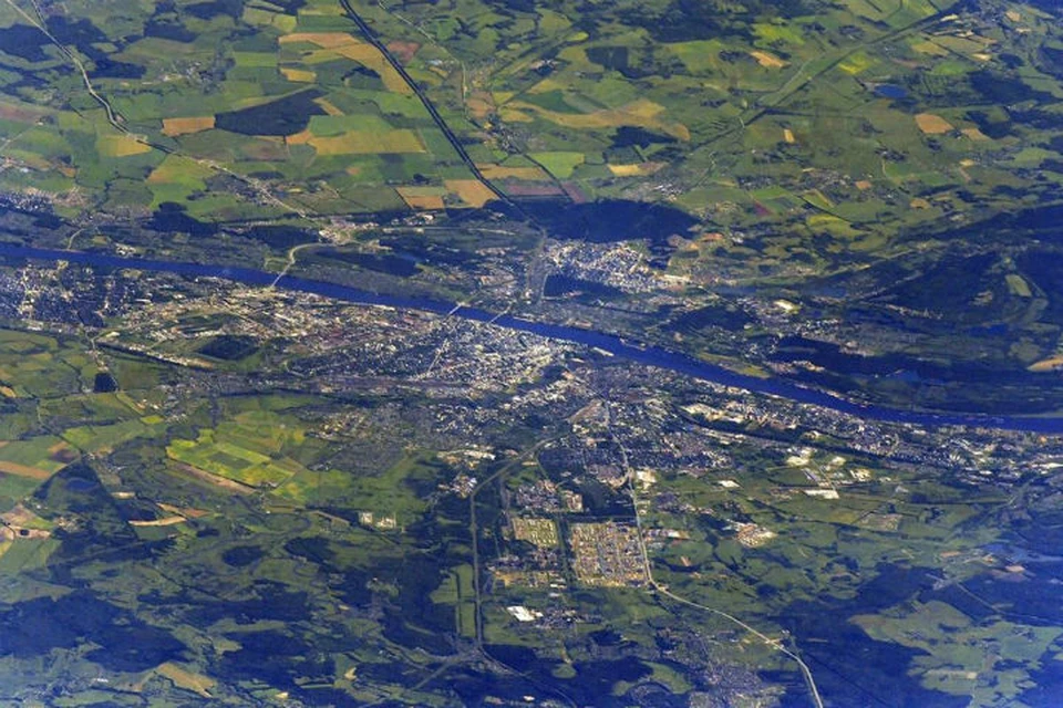 Космонавт Иван Вагнер сделал фотографию города с международной космической станции. ФОТО: Иван Вагнер, Instagram
