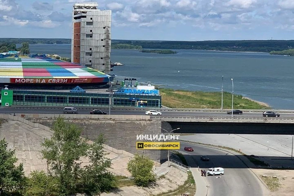 Очевидцы рассказали подробности гибели мужчины на Димитровском мосту. Фото: «Инцидент Новосибирск»