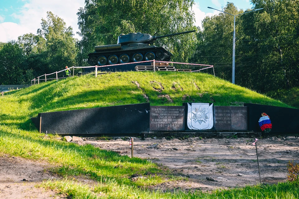 В Смоленске сквер у танка Т-34 благоустроят к 1 сентября. Фото: администрация Смоленской области.