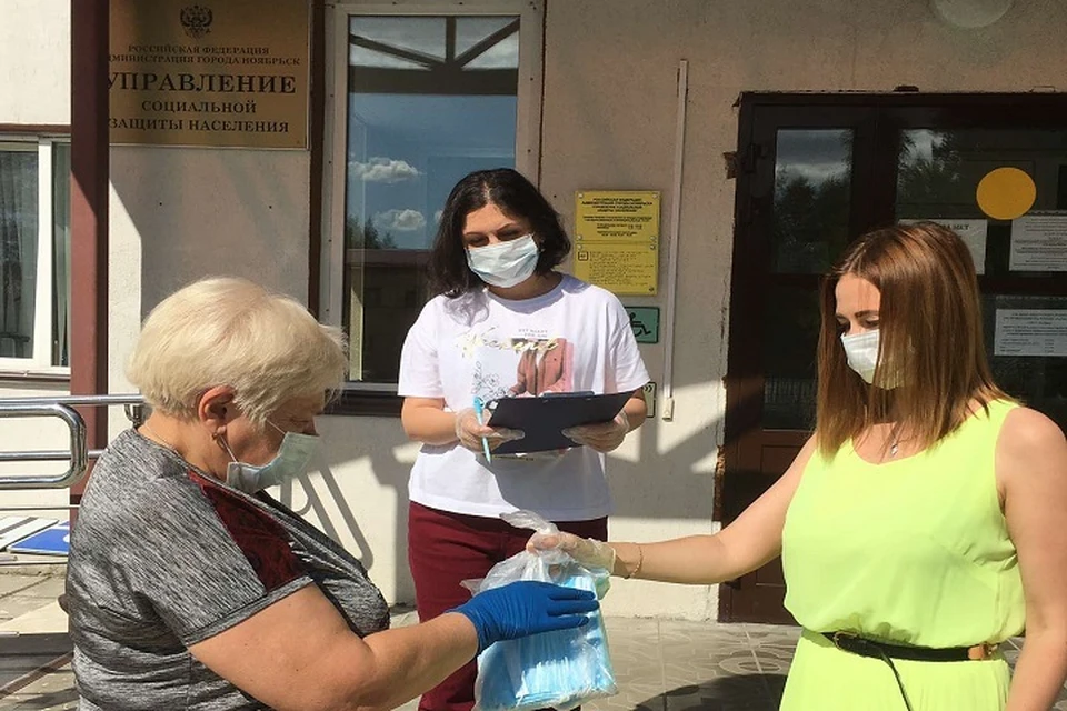 В Ноябрьск доставили одноразовые маски для нуждающихся Фото: Администрация Ноябрьска