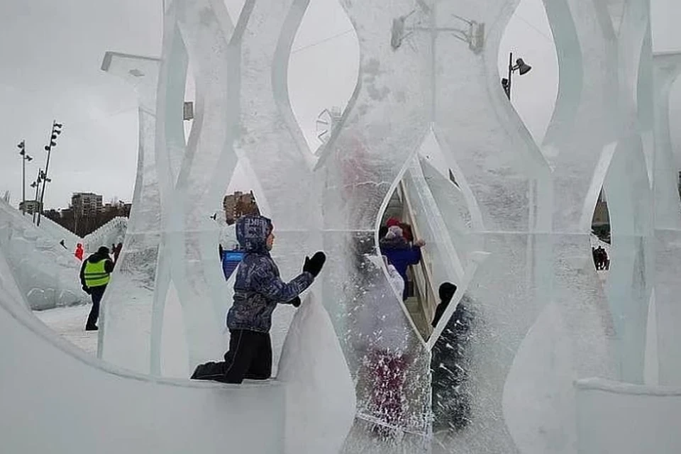 Ледовые городки Перми являются лучшими среди городов Приволжского федерального округа