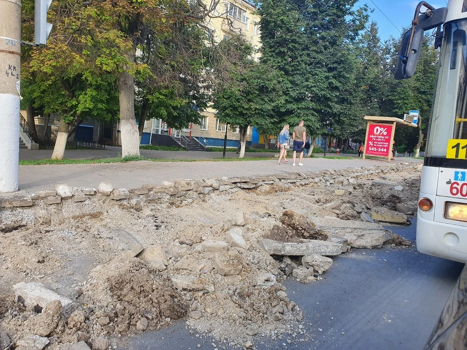 Туляки пожаловались на ремонт на улице Первомайская