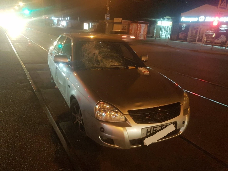 Авария произошла поздно вечером на улице Победы