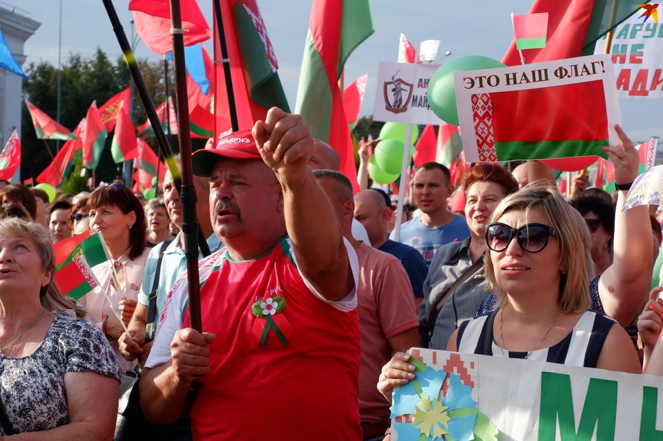 В Гомеле прошел митинг за Лукашенко