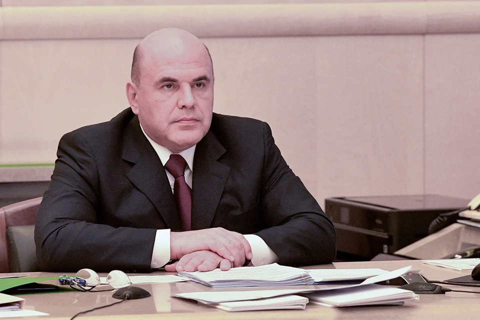 Премьер-министр РФ Михаил Мишустин во время заседания правительственной комиссии по бюджетным проектировкам на очередной финансовый год и плановый период в режиме видеоконференции в Доме правительства РФ. Фото: Александр Астафьев/POOL/ТАСС
