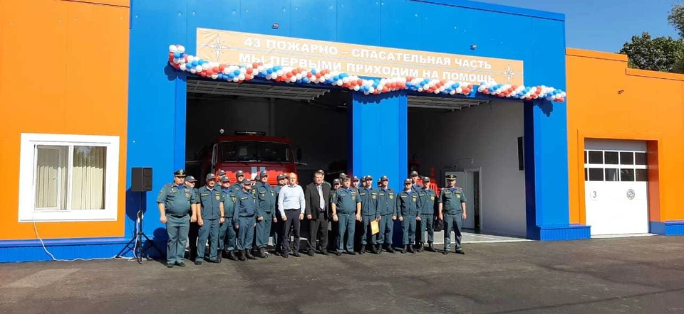 В Грайворонском округе открыли новую пожарно-спасательную часть. Фото пресс-службы МЧС Белгородской области
