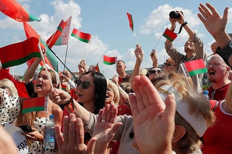 Сторонники Лукашенко вышли на акцию в Минске