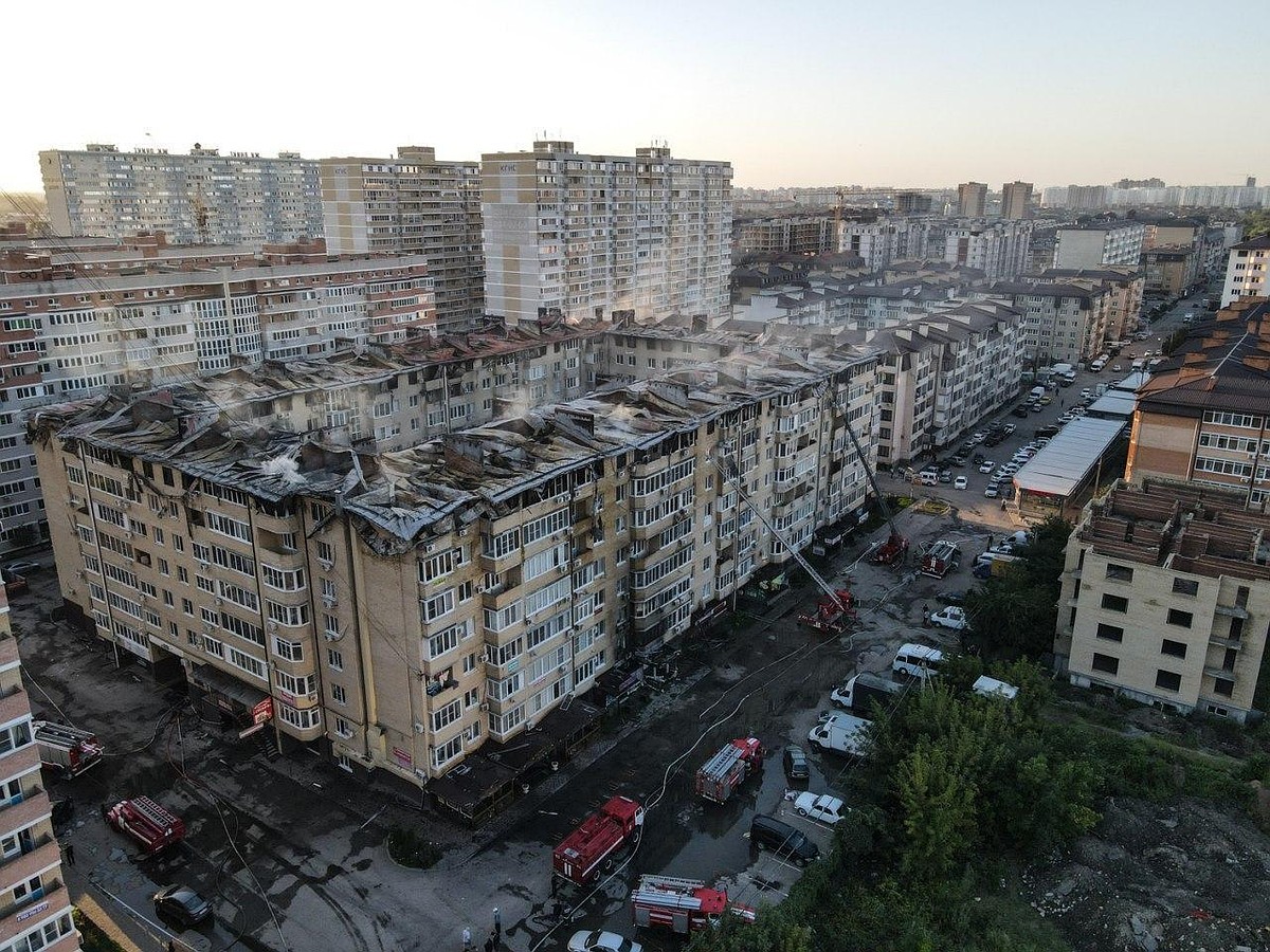 Утро после апокалипсиса: пожар в восьмиэтажном доме Краснодара выжег дотла  десятки квартир - KP.RU