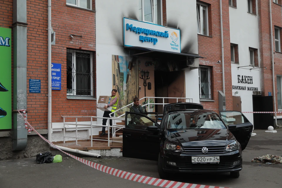 Подозреваемого в поджоге красноярской клиники отправили под арест.