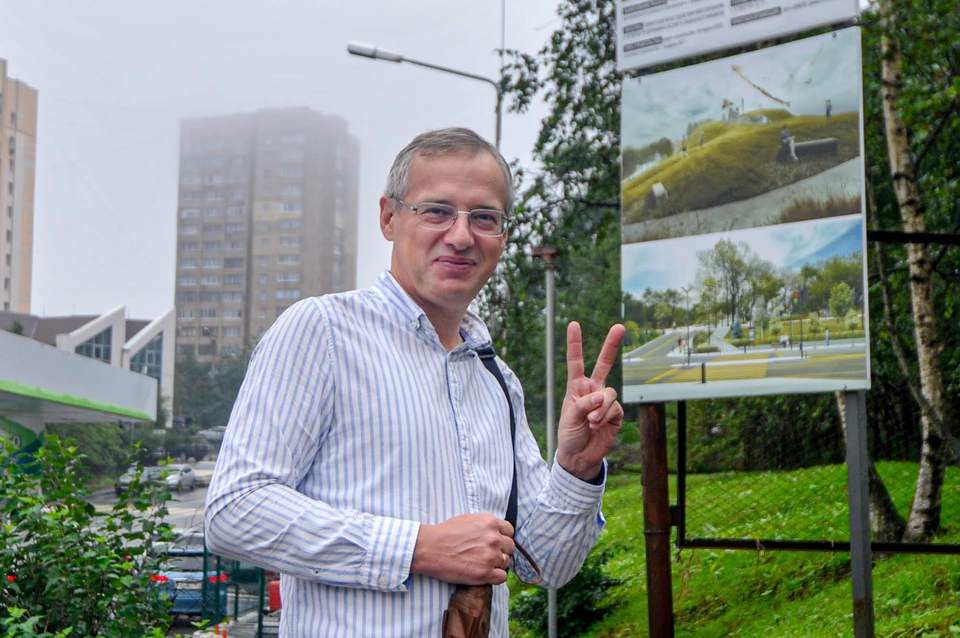 Дмитрий Алексеев в Нагорном парке