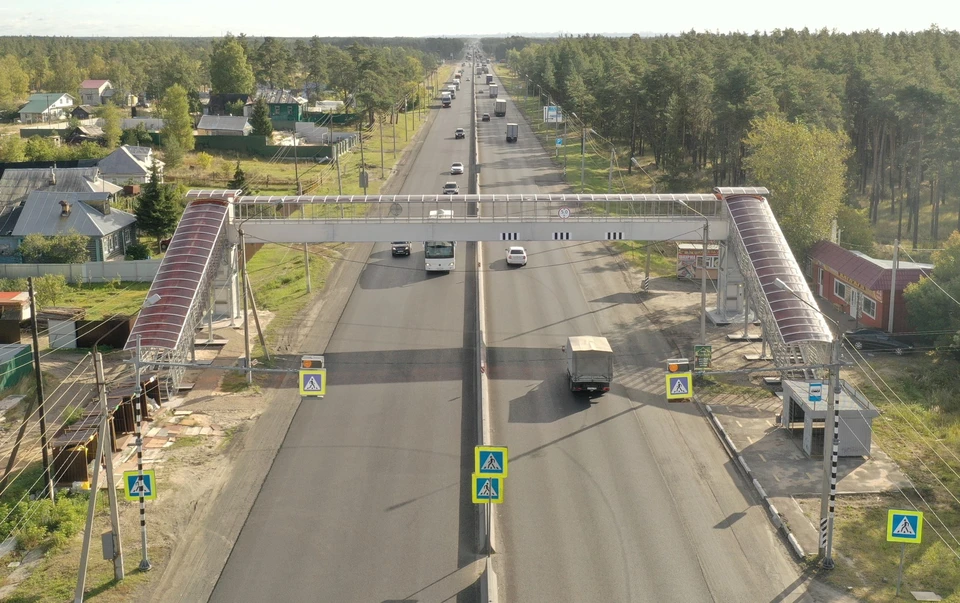 Для безопасного проведения основных работ движение транспорта приостановят с 0.00 до 0.40 в районе остановки «Сады». Фото: Пресс-служба ФКУ Упрдор Москва – Нижний Новгород