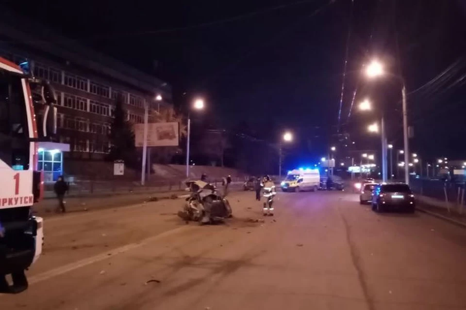 Один человек погиб и четверо пострадали в ДТП с иномарками в Иркутске
