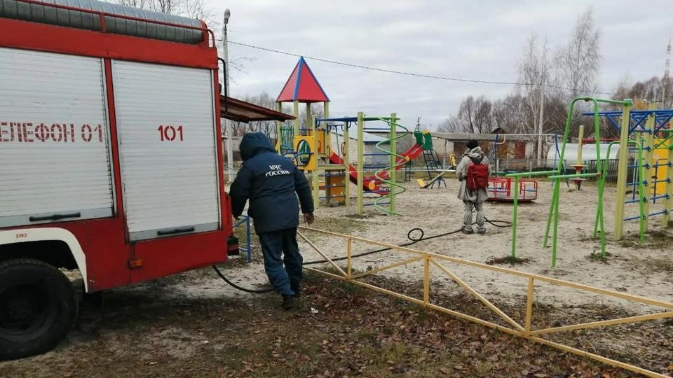 В Рязанской области возобновили дезинфекцию улиц из-за коронавируса. Фото: издательство "Пресса".