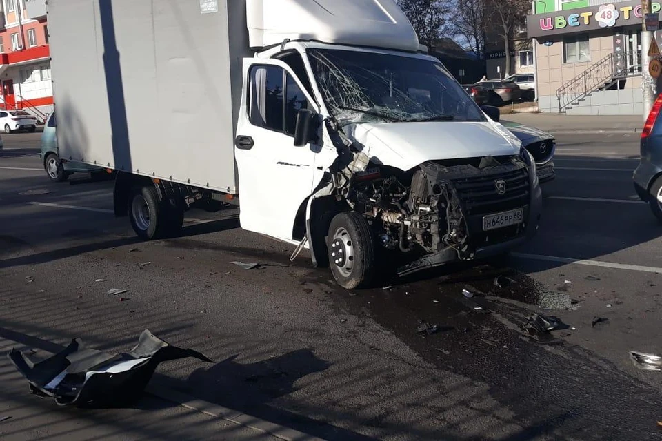 ДТП с автобусом в Липецке