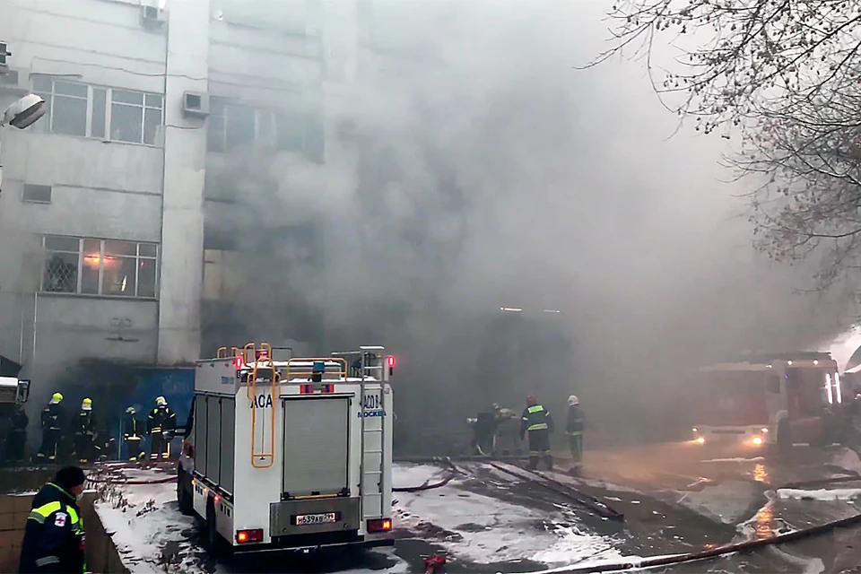 Варшавское шоссе утонуло в дыму