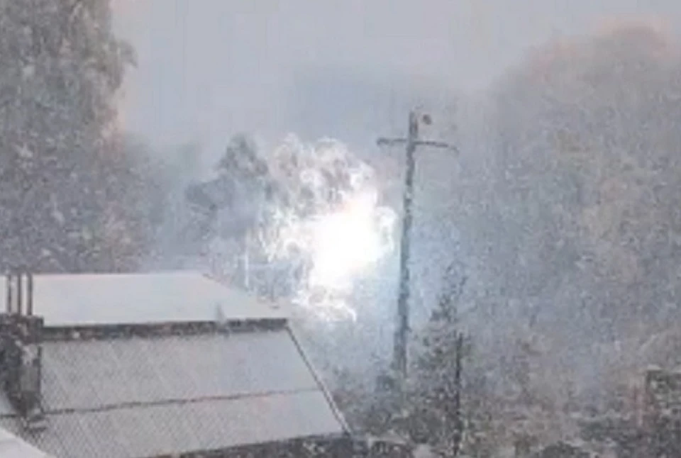 Линии электропередач оборвало от снега в одном из районов края