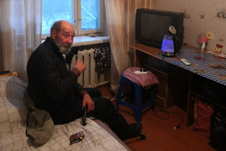 Теперь у дяди Саши есть временное жилье Фото: ТИА