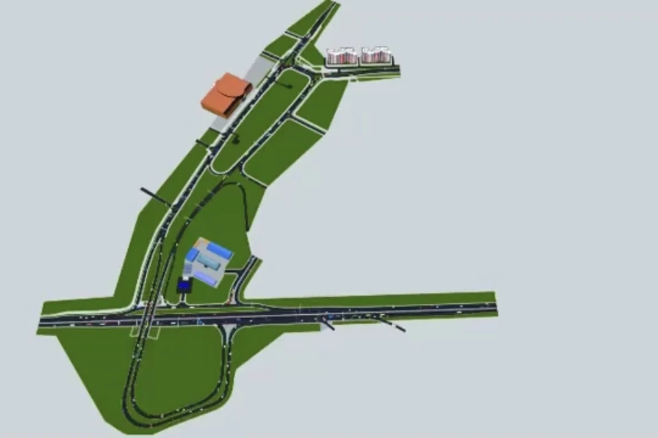 Проектирование развязки с Мурманским шоссе в Кудрово завершилось. Фото: скриншот видео / vk.com/pravitelstvo_lenobl