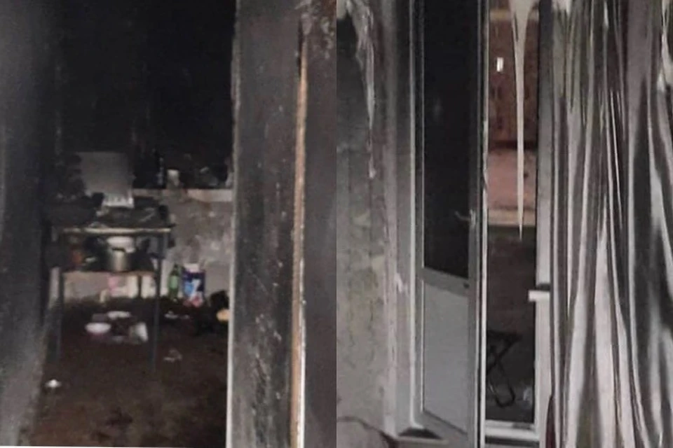 Квартира выгорела почти полностью. Фото: ГУ МЧС Оренбургской области